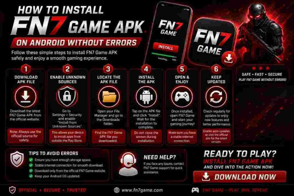 FN7 Game APK installation guide on Android